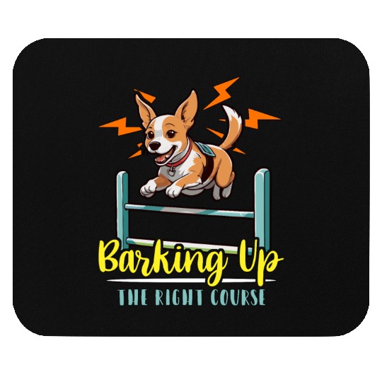 Dog Agility Training Barking Up The Animal Lover Mouse Pads
