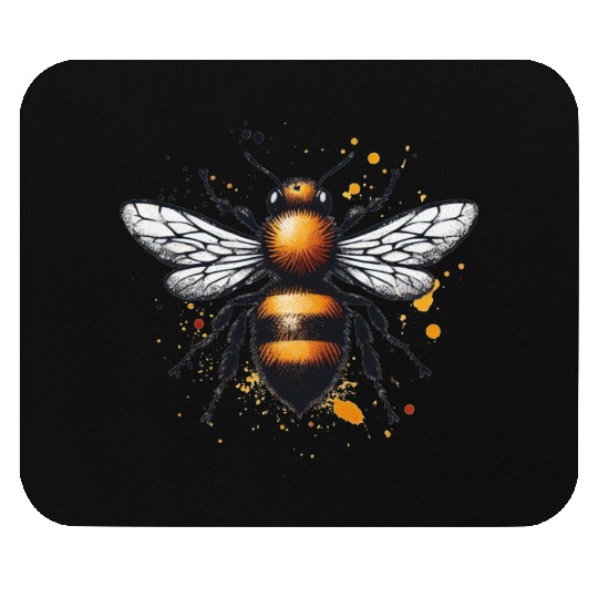 Honey Bee Insect Art Mouse Pads