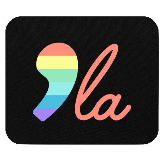 Comma La Kamala Harris Rainbow Election 2024 Mouse Pads