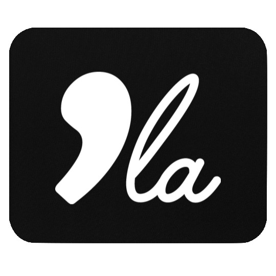 Comma La Kamala Harris White Election 2024 Mouse Pads