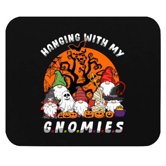 Hanging With My Gnomies Gnomes Halloween Mouse Pads
