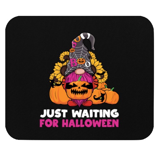 Just Waiting For Halloween Gnomes Thanksgiving Mouse Pads