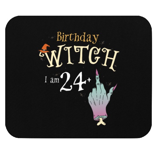 25 yo Witch HallowQueen 25th Birthday Funny Mouse Pads