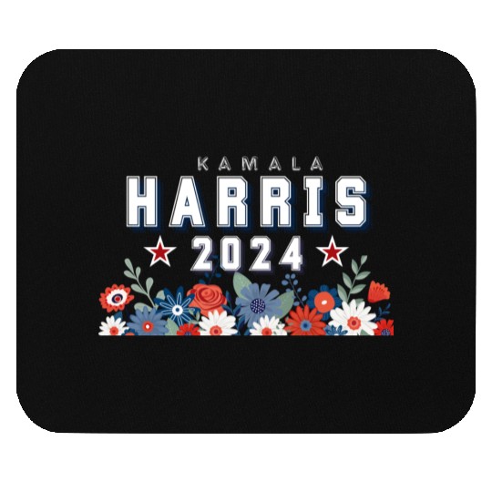 Harris 2024 Floral Election Mouse Pads