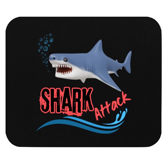 A different unique colorful shark attack design Mouse Pads
