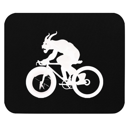 devil on bicycle Mouse Pads