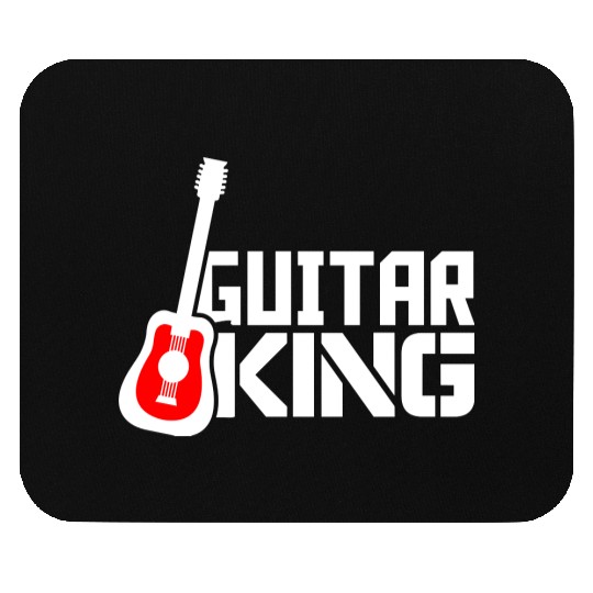 Guitar King Guitarist Text Bassist Royal Fun Quote Mouse Pads