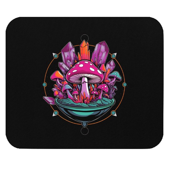 Crystal Mushrooms Terrarium Mouse Pads