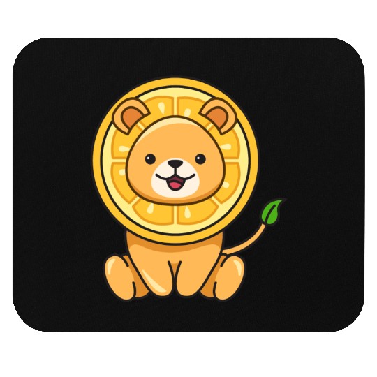 Lion Lemon Design for Lions Lovers Mouse Pads