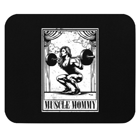 Tarot Cards Muscle Mommy Squatting Barbell Mouse Pads
