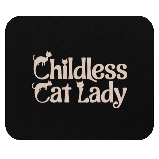 Childless Cat lady Kamala Harris Mouse Pads