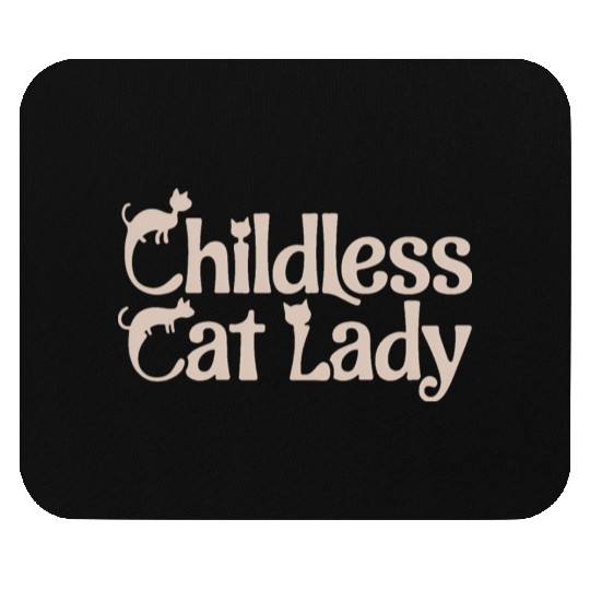 Childless Cat lady Kamala Harris Mouse Pads