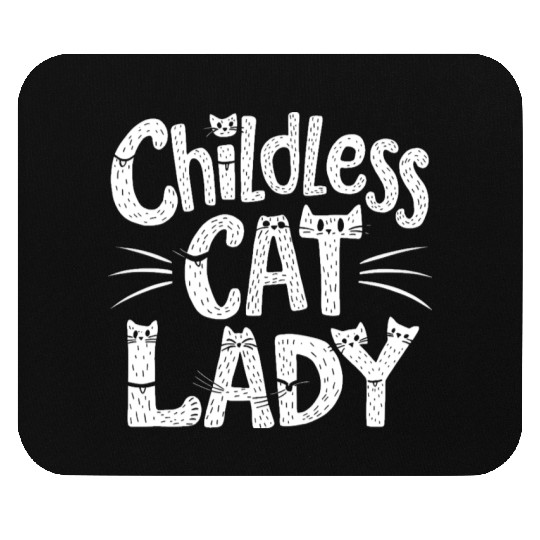 Childless Cat lady Kamala Harris Mouse Pads