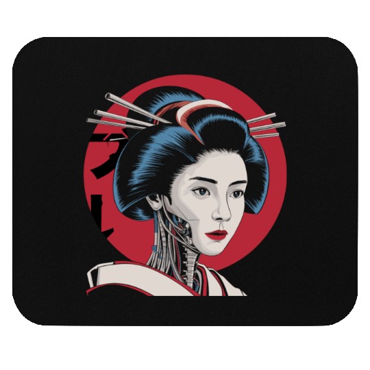 Cyberpunk Vaporwave Japanese Neon Street Art Mouse Pads