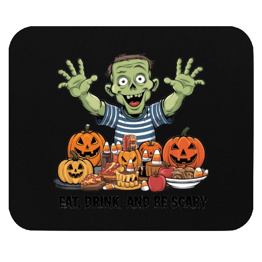 Eat, drink, and be scary Mouse Pads