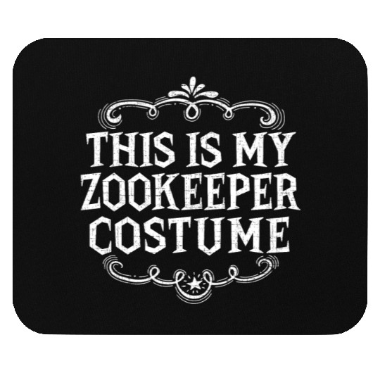 This Is My Zookeeper Costume Funny Lazy Halloween Mouse Pads