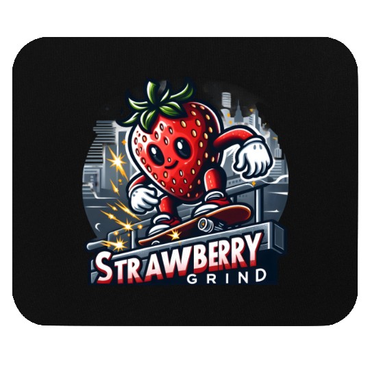 Strawberry Grind – Skater Berry Mouse Pads