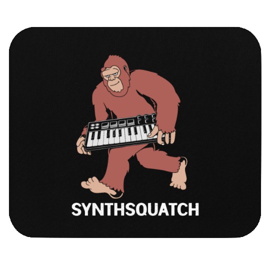 Funny Music Producer Big Foot Synthsquatch Mouse Pads