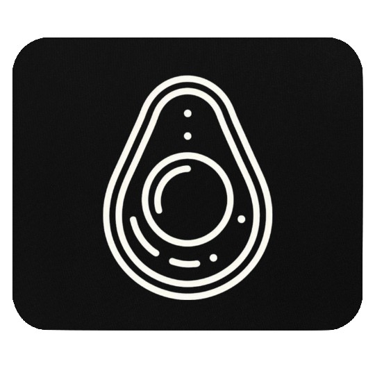 Avocado minimalist avocados design food art 9 Mouse Pads
