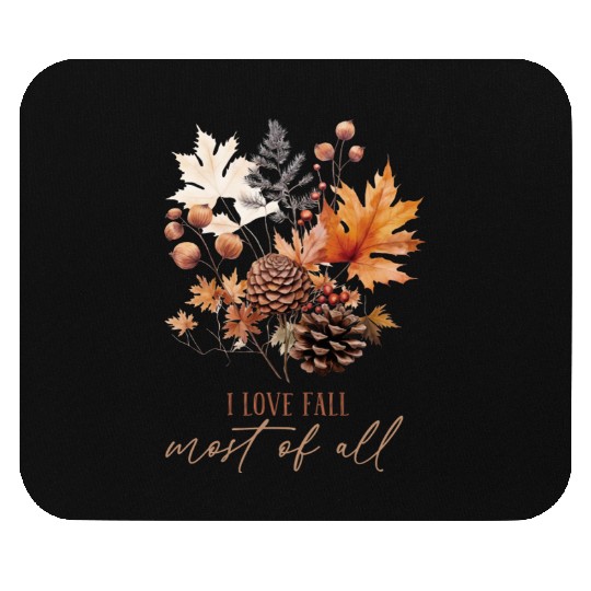 Autumn Flowers Mouse Pads