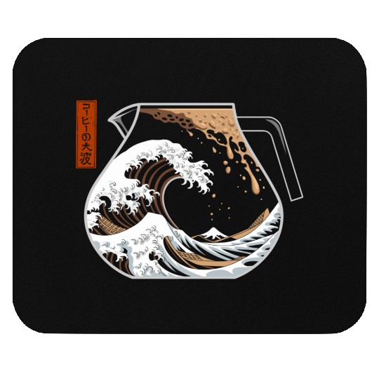 The Great Wave of Coffee Artistic Caffeine Lover Mouse Pads