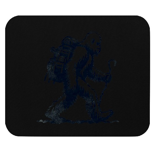 Bigfoot Hiking Lover Funny Design Mouse Pads
