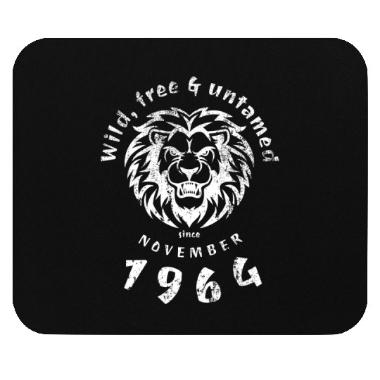 60th birthday Wild, free & untamed since 11/1964 Mouse Pads
