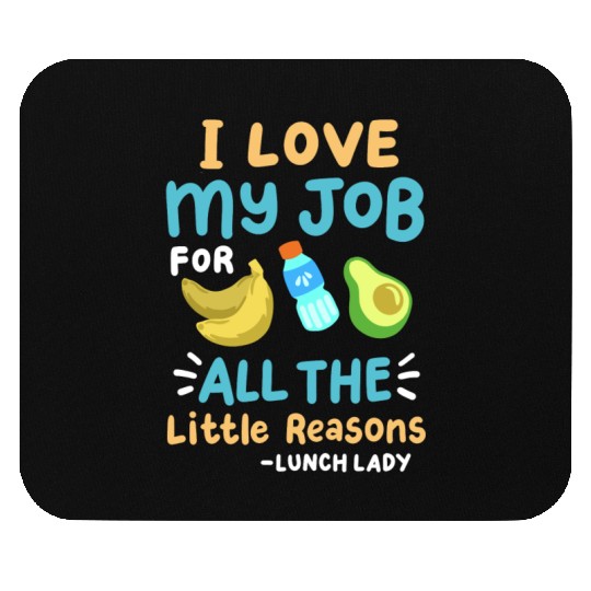 School Lunch Lady Cafeteria Ladies Mouse Pads