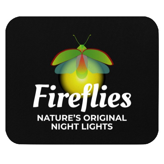 Fireflies Firefly Lightning Bug Insect Collector Mouse Pads