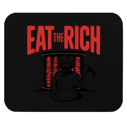 Eat The Rich Döner Kebab Satirical Design Mouse Pads
