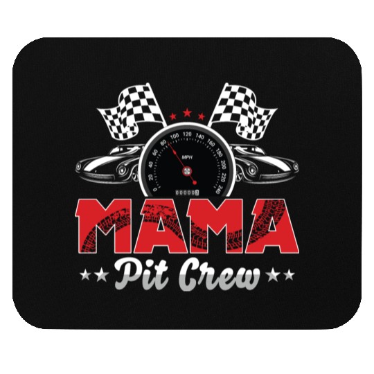 Mama Pit Crew RaceCar Birthday Party Racing Family Mouse Pads