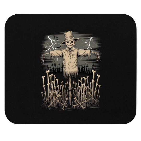 Spooky Halloween Scarecrow Mouse Pads