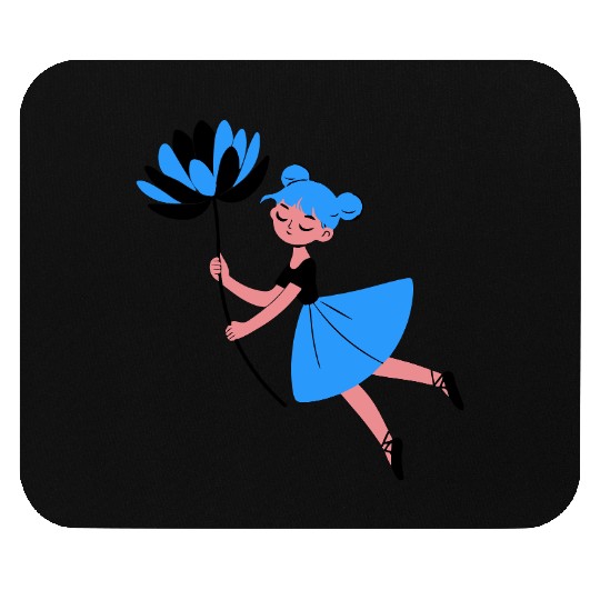 Blue Daisy Dreamer Mouse Pads