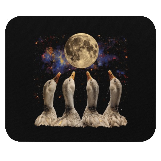 Ducks Farm Animal Farmer Howling Moon Mouse Pads