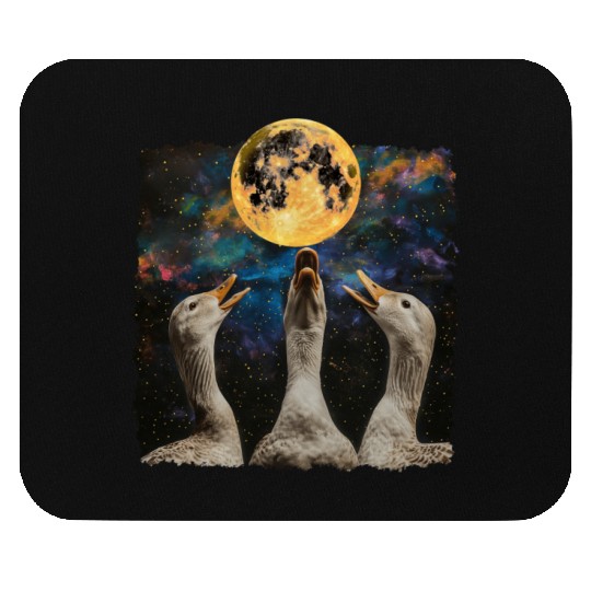 Ducks Farm Animal Farmer Howling Moon Mouse Pads