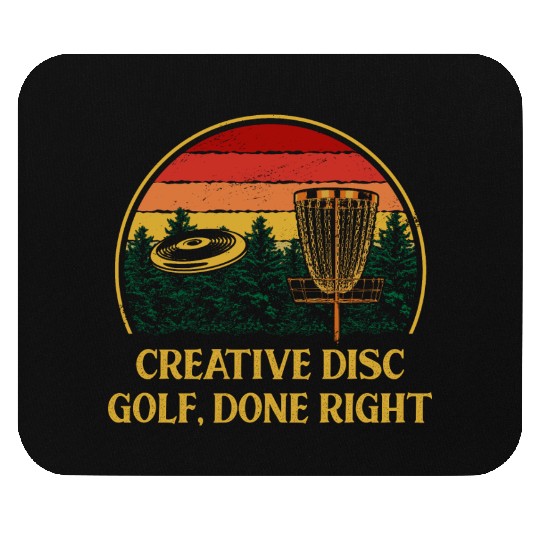 Creative Disc Golf Done Motivational Quote Golfer Mouse Pads