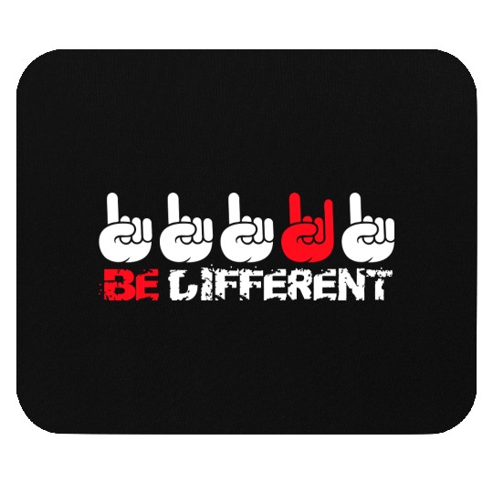 5 Be Different Heavy Metal Hard Rock Hand Gestures Mouse Pads