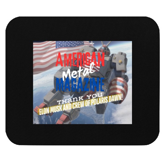 Elon Musk and Polaris Dawn crew A.M.M. 9-12 Mouse Pads