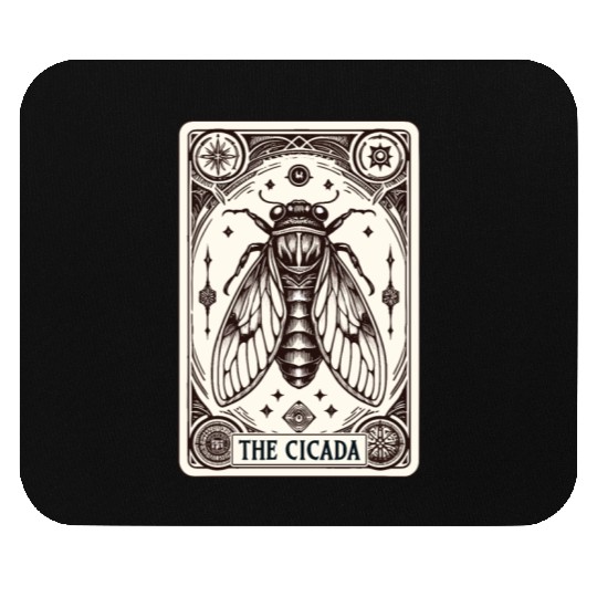 Cicada Tarot Card Brood Emergence Mouse Pads