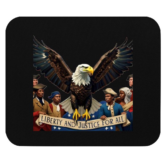 liberty and justice for all Mouse Pads