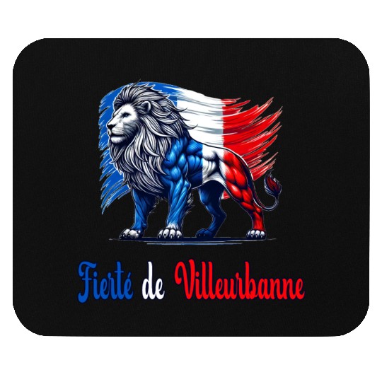 The pride of Villeurbanne flag design Mouse Pads
