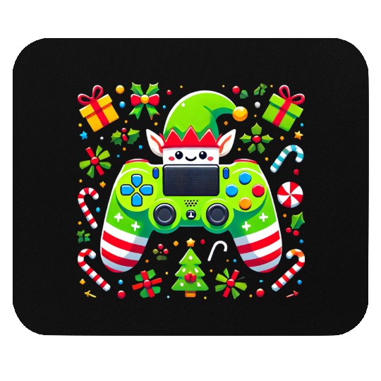 Christmas Elf Themed Gaming Controller Fun Mouse Pads