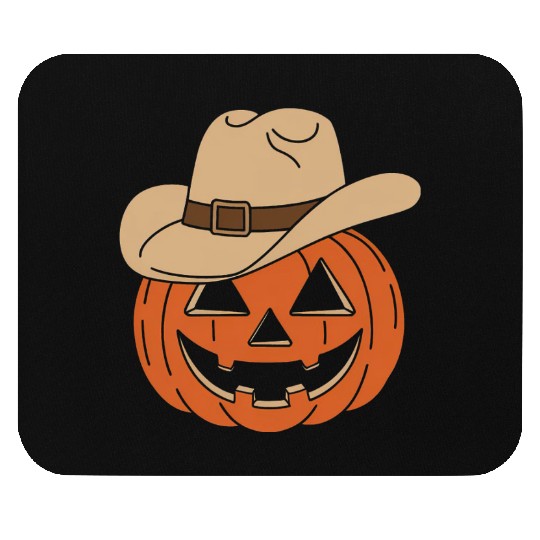 Howdy Pumpkin Halloween Mouse Pads