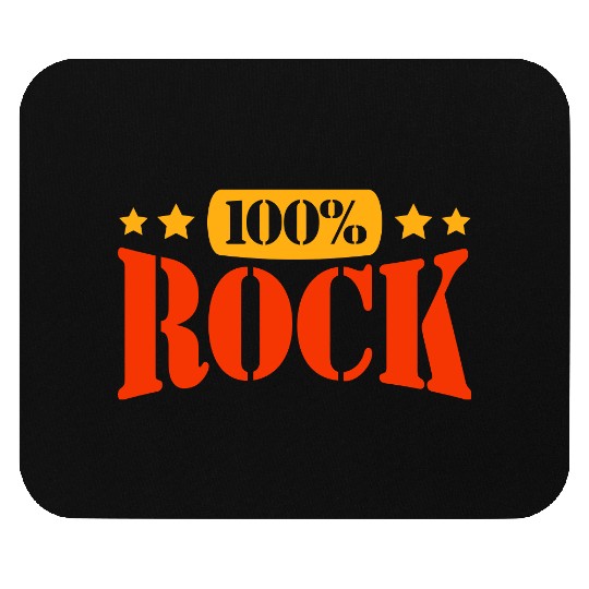 100 % Percent Rock Heavy Metal Music Text Logo Mouse Pads