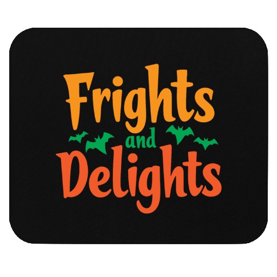 Halloween Theme Typography Black Art V 04 Mouse Pads