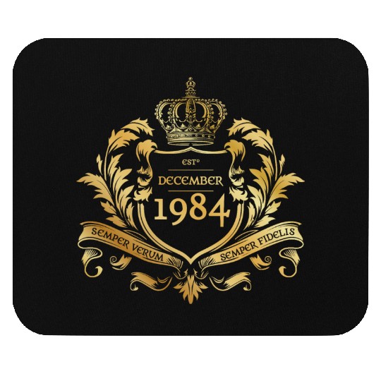 40th birthday Semper Verum - Established 12/1984 Mouse Pads