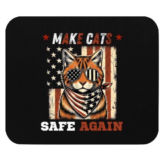 Make Cats Safe Again 2024 Presidential Election Mouse Pads