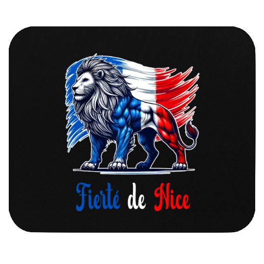 The pride of Nice flag design Mouse Pads