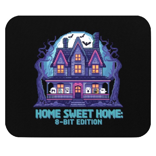 8 Bit Haunted House 01 Mouse Pads