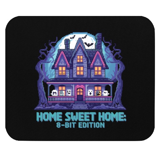 8 Bit Haunted House 01 Mouse Pads